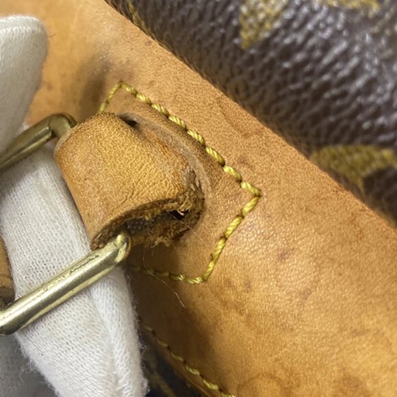 LOUIS VUITTON LV Logo Deauville Hand Bag Monogram Leather Brown - Picture 2 of 14